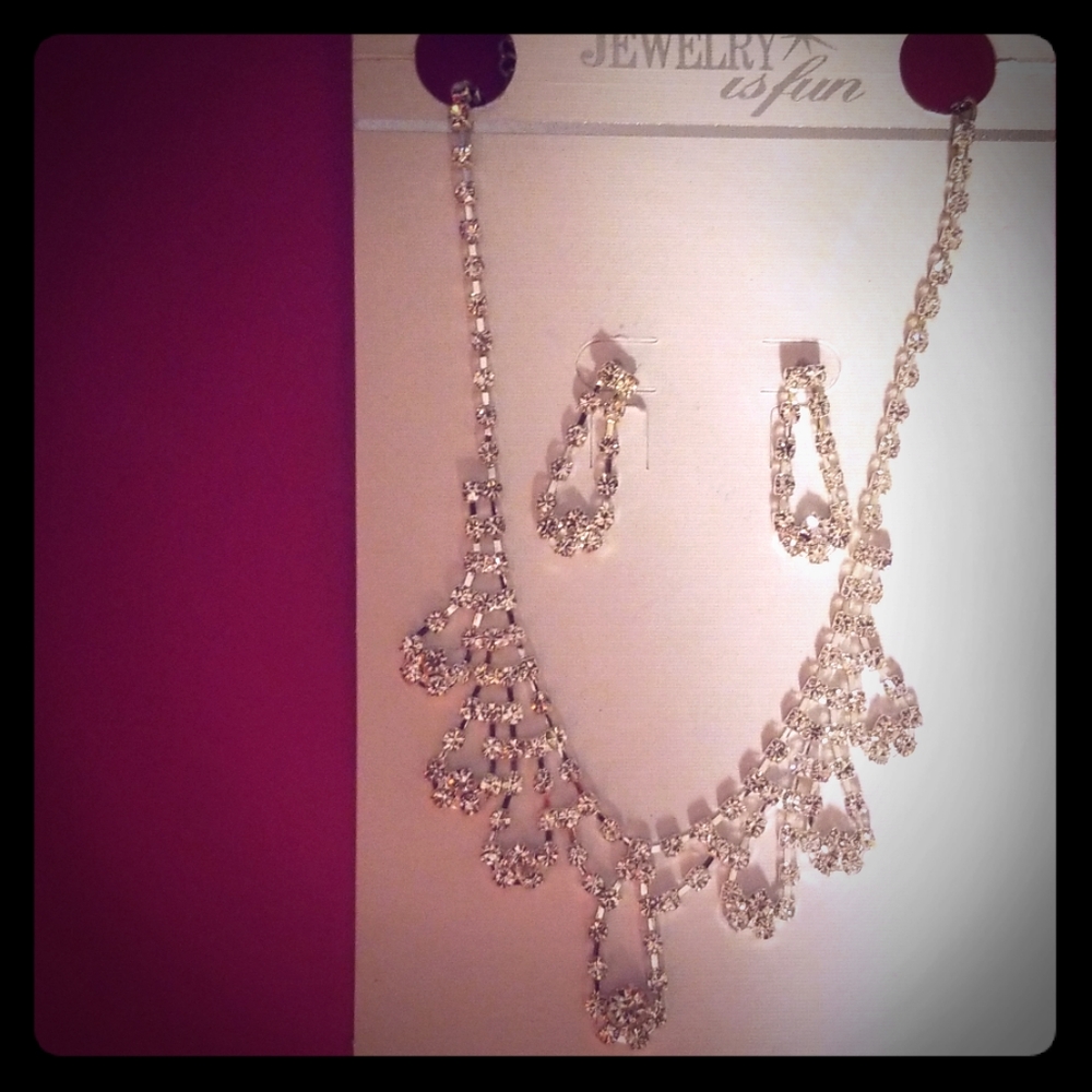 Necklace and matching earrings